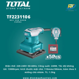 Máy chà nhám vuông Total TF2231106