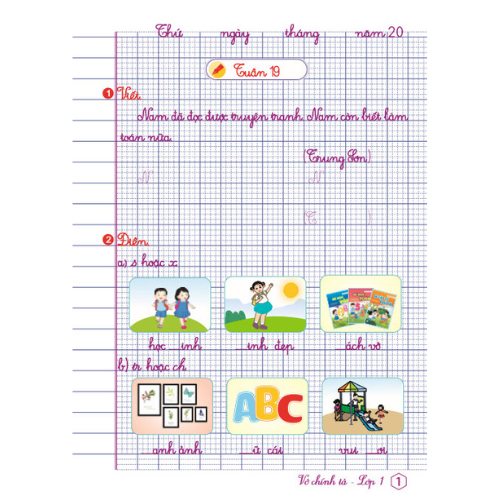 Sách - Vở Chính Tả Lớp 1  - ndbooks