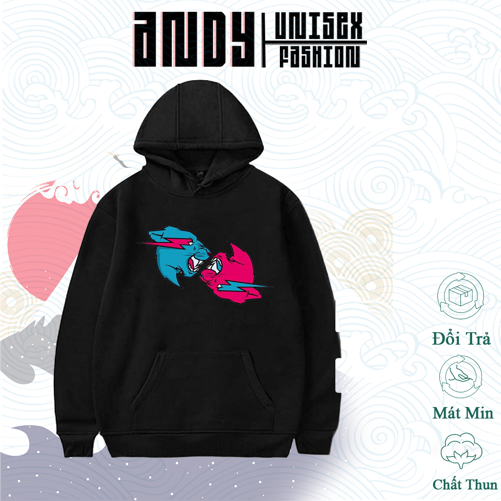 Áo hoodie in hình Mr Beast dành cho các fan, Áo in hình YouTube Mr Beast chất nỉ bông dày dặn hình in sắc nét