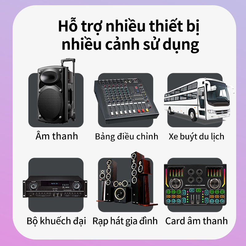Bộ Micro Karaoke Không Dây Chuyên Nghiệp Chất Lượng Cao Micro đôi Hát Chuyên Dành Cho Mọi Loa Kéo, Âm Ly Hát Nhẹ Và Êm
