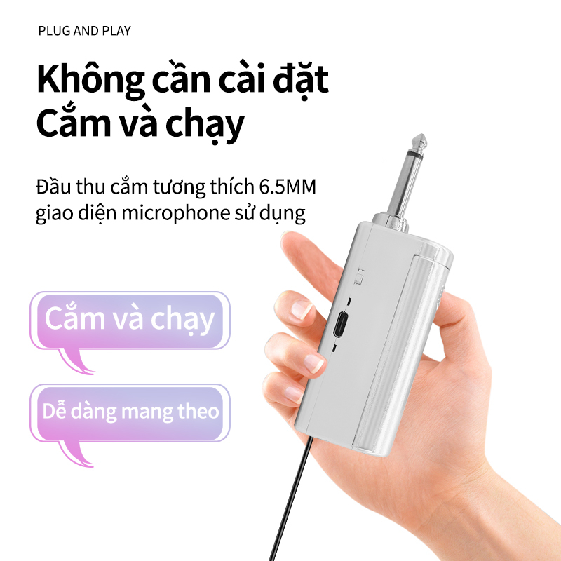 Bộ Micro Karaoke Không Dây Chuyên Nghiệp Chất Lượng Cao Micro đôi Hát Chuyên Dành Cho Mọi Loa Kéo, Âm Ly Hát Nhẹ Và Êm