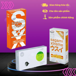 Combo 3 hộp bao cao su sagami siêu mỏng 32 chiếc chính hãng
