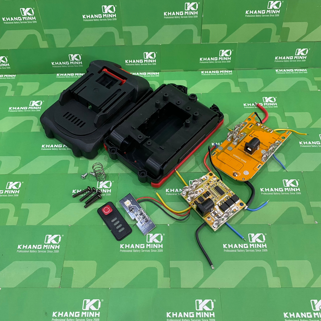 Vỏ mạch pin Makita adaptor Led  new 18V - 21V, 5S - 1P lắp 1 hàng - 5 cell