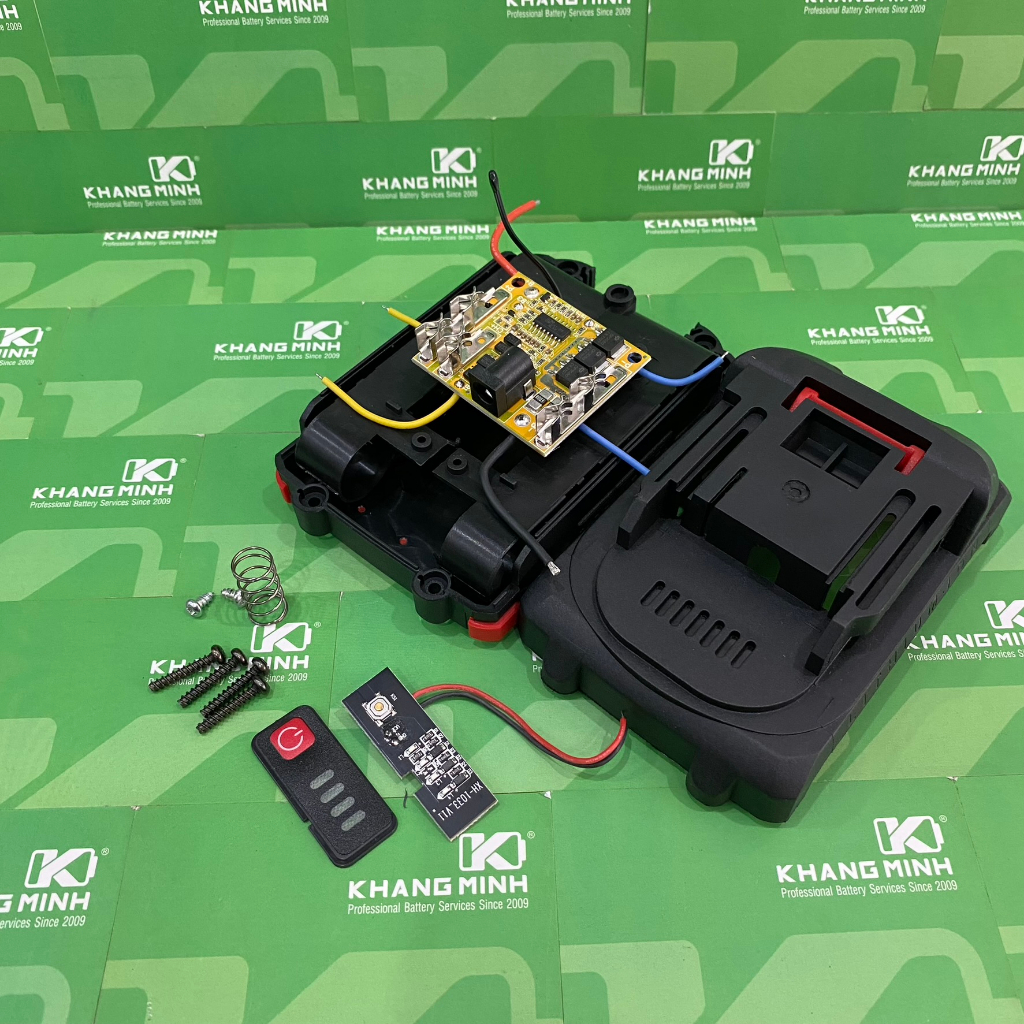 Vỏ mạch pin Makita adaptor Led  new 18V - 21V, 5S - 1P lắp 1 hàng - 5 cell