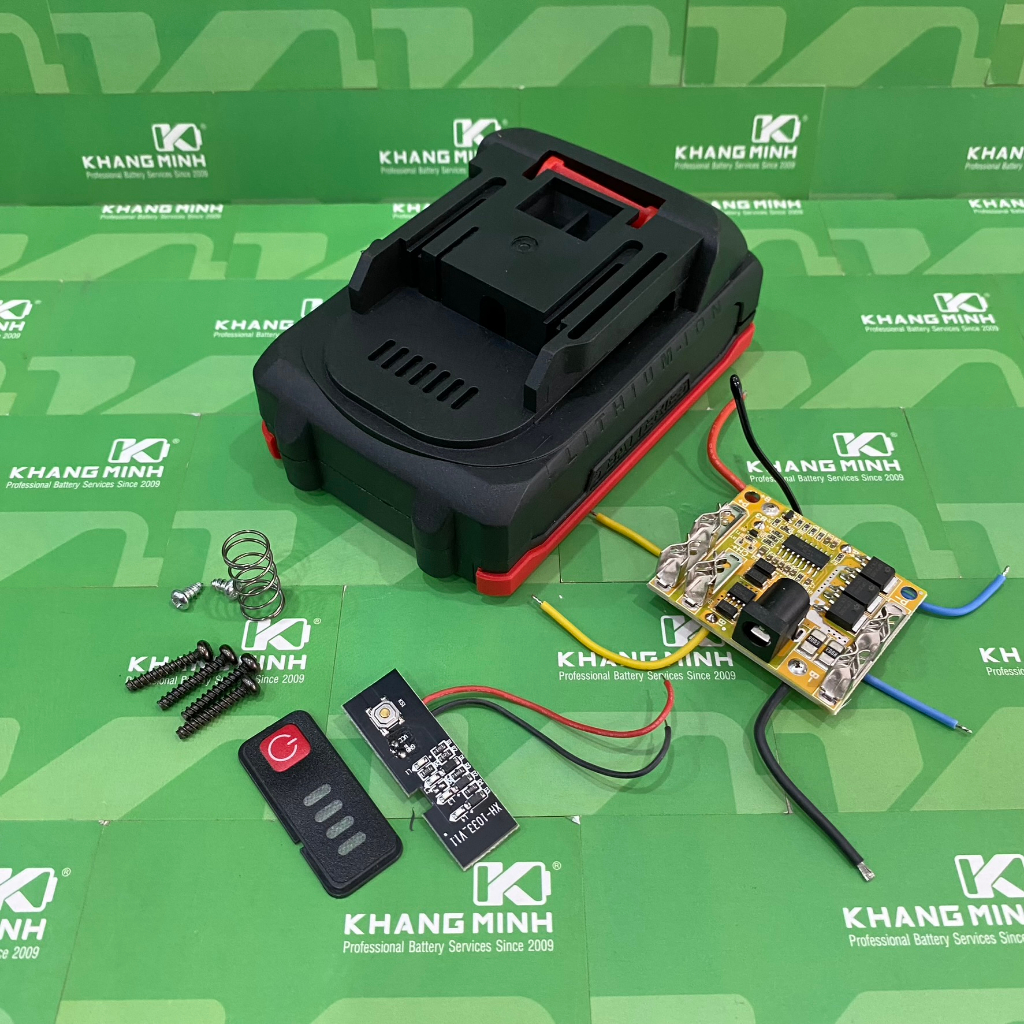 Vỏ mạch pin Makita adaptor Led  new 18V - 21V, 5S - 1P lắp 1 hàng - 5 cell