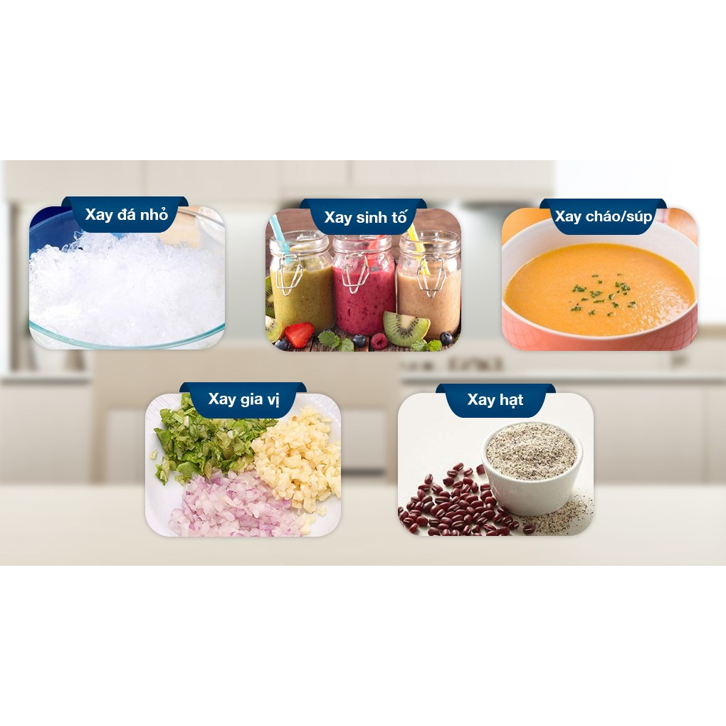 Máy xay sinh tố Panasonic MX-MG5351WRA hai cối thủy tinh, xay được đá lạnh, chính hãng, bảo hành 12 tháng