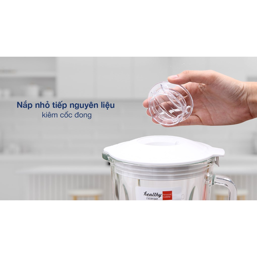 Máy xay sinh tố Panasonic MX-MG5351WRA hai cối thủy tinh, xay được đá lạnh, chính hãng, bảo hành 12 tháng