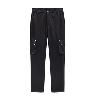 Quần dài chính hãng mikenco rivet pu trouser