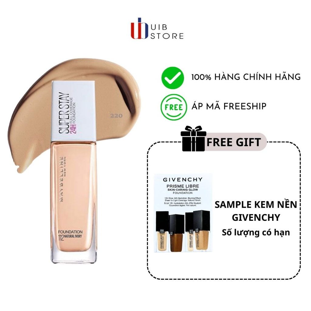 Kem nền Maybelline lâu trôi superstay long lasting full coverage foundation 30ml