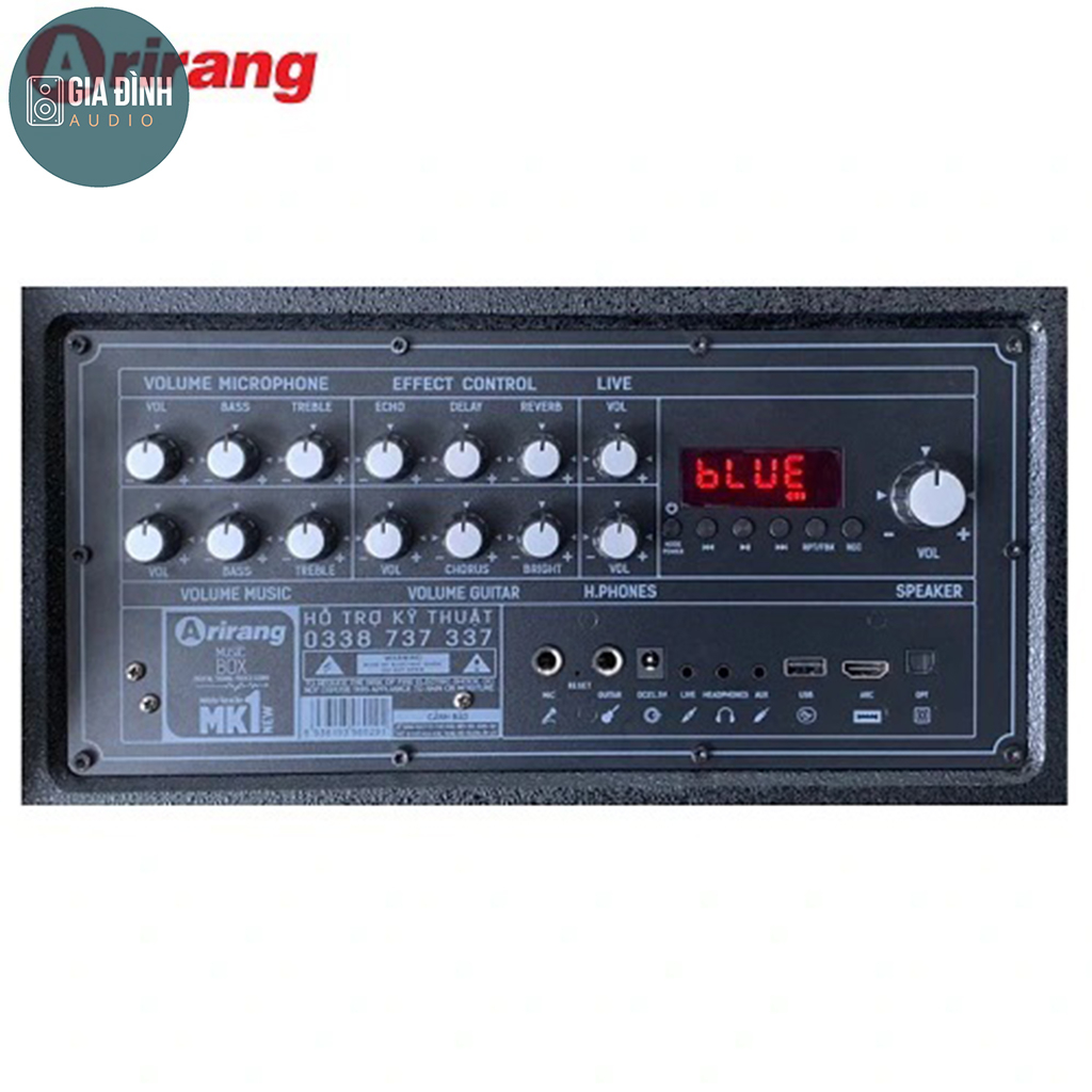Loa kéo karaoke Arirang MK1 NEW, Bass 40, Treble 8, Trung 16.5 - Chính Hãng