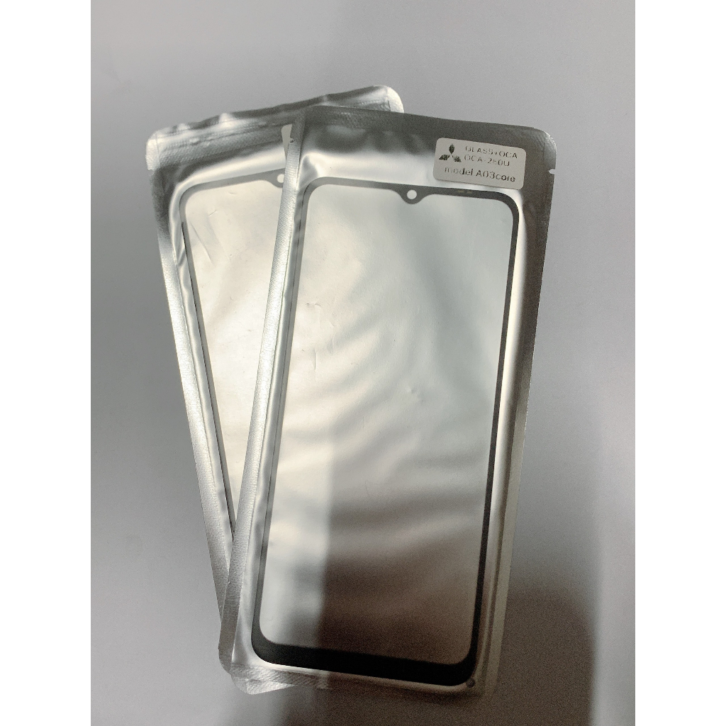 Mặt Kính Samsung Galaxy A03 Core - Mặt Kính Zin New Liền Keo OCA, Màu Đen, Ép Kính