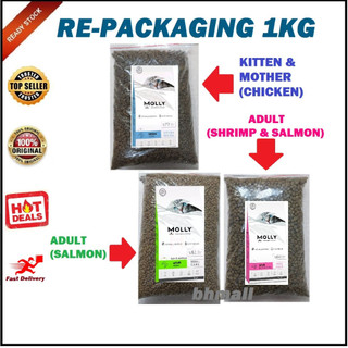   1KG  Thức ăn hạt cho mèo Molly 1KG bao chia nhập khẩu từ Thổ Nhỉ Kỳ 