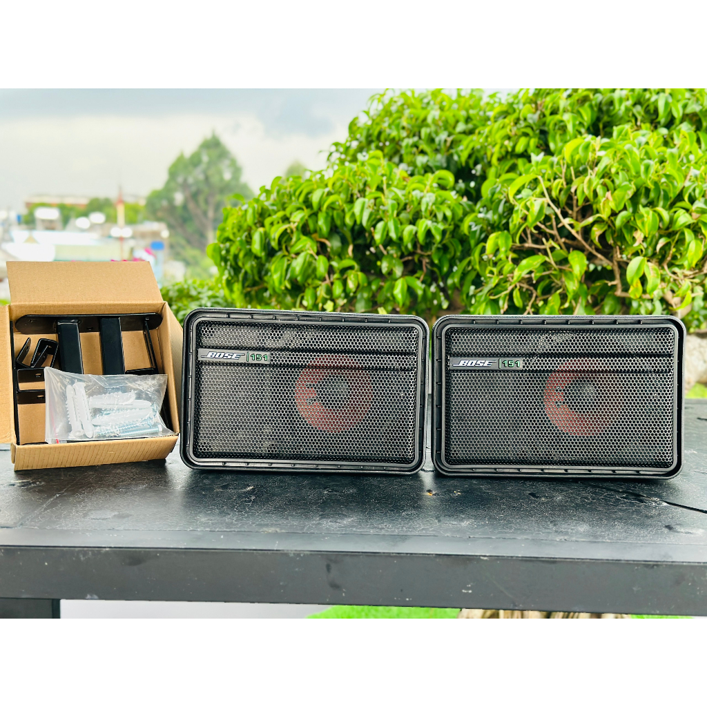 Combo 2 Loa treo tường Nghe Nhạc 151 và 2 bat treo loa, dành cho quán cà phê, sân vườn, spa, trường học, công xưởng.