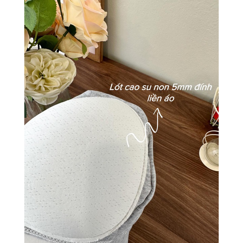 Áo bra 2 dây, áo 2 dây Myna Bra chất cotton có sẵn đệm ngực Bra3639