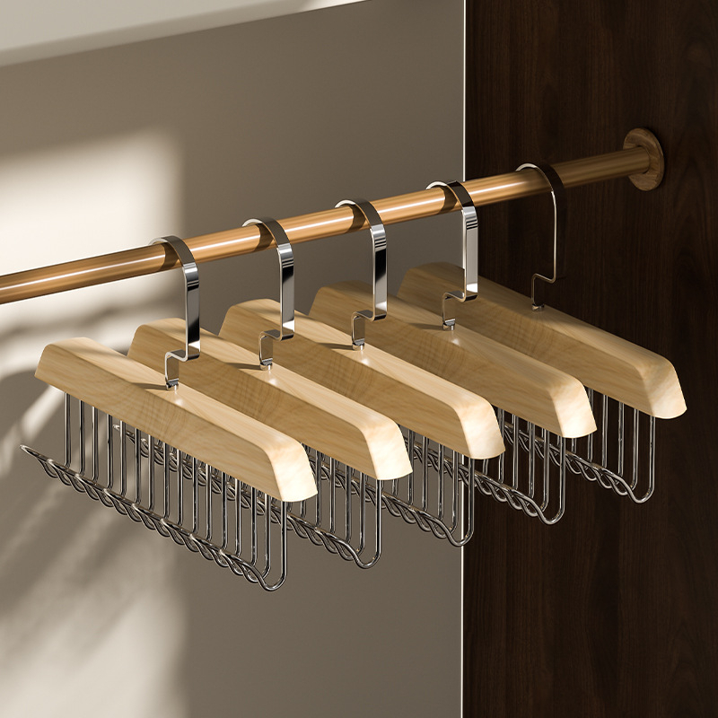 Móc Gỗ Treo Đồ Đa Năng 8 Nhánh Thông Minh Treo Đồ Lót Áo Dây Thắt Lưng Mũ Khăn Phụ Kiện Thời Trang Gọn Gàng Ngắn Nắp