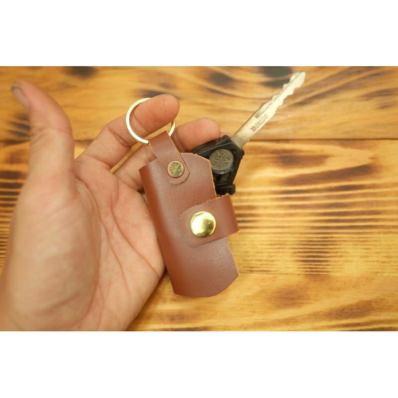 Móc chìa khóa da bò