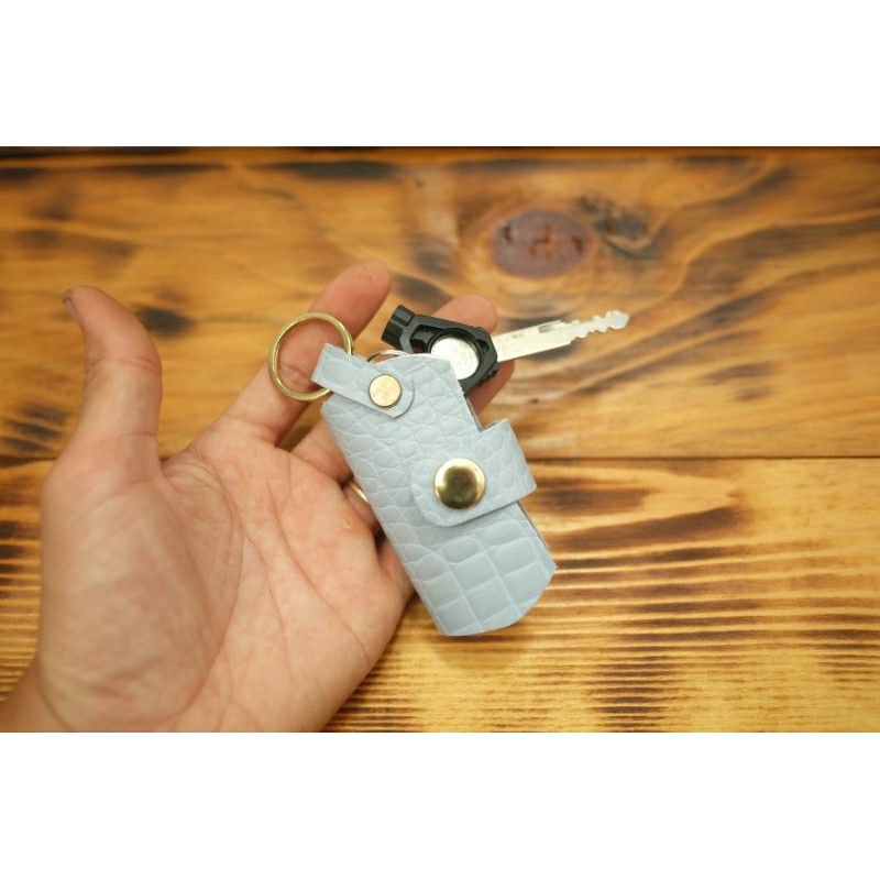 Móc chìa khóa da bò