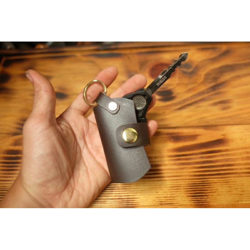 Móc chìa khóa da bò