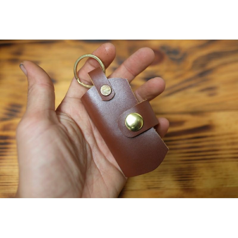 Móc chìa khóa da bò