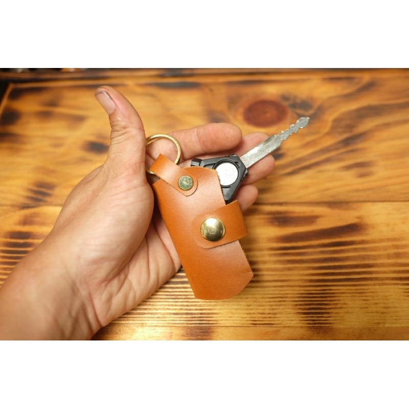 Móc chìa khóa da bò
