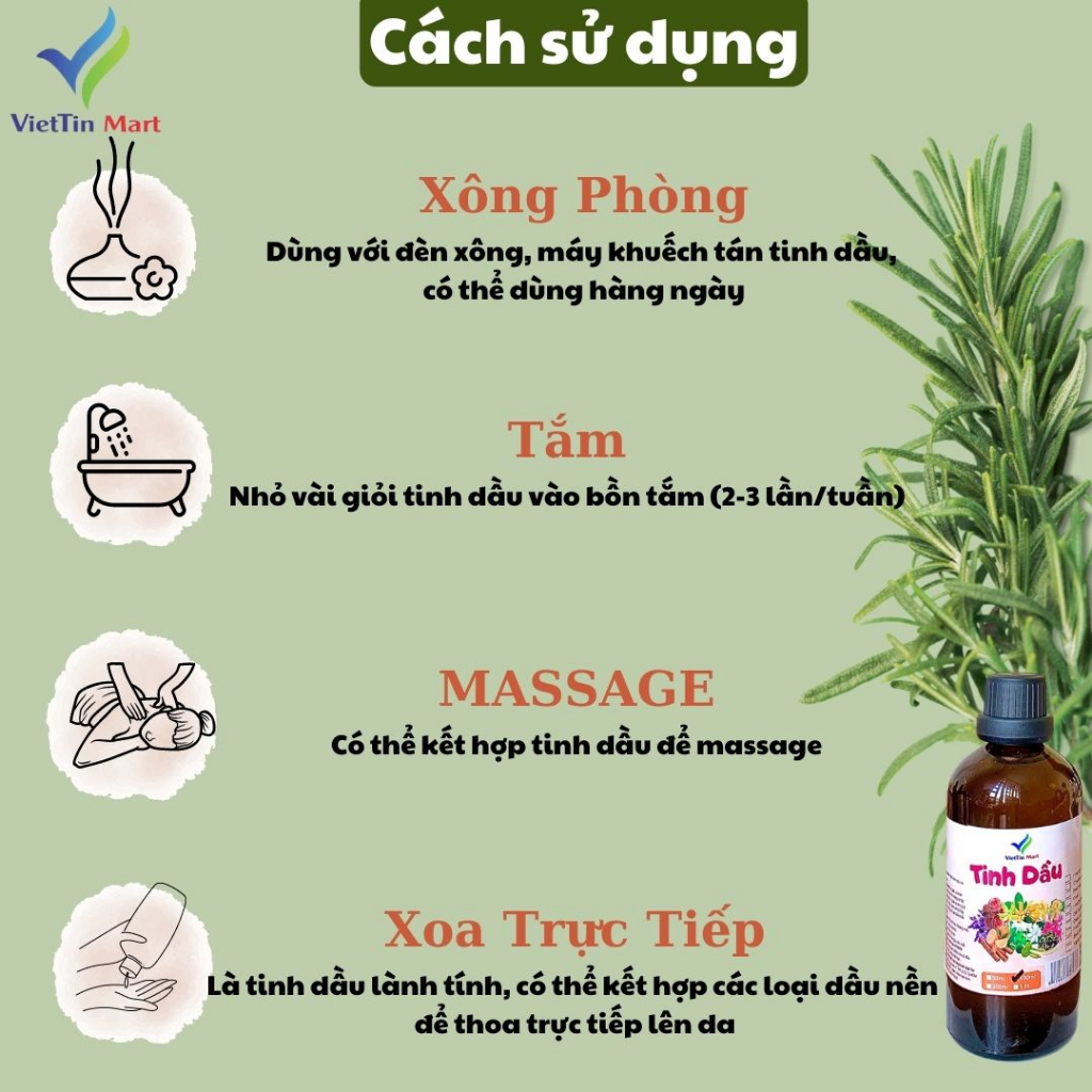 Tinh Dầu Quế Thiên Nhiên Nguyên Chất 100ml VIETTIN MART