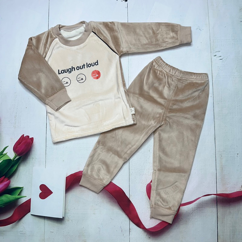 Bộ nhung cho bé trai và bé gái lót lông nhung cao cấp hàng Quảng Châu