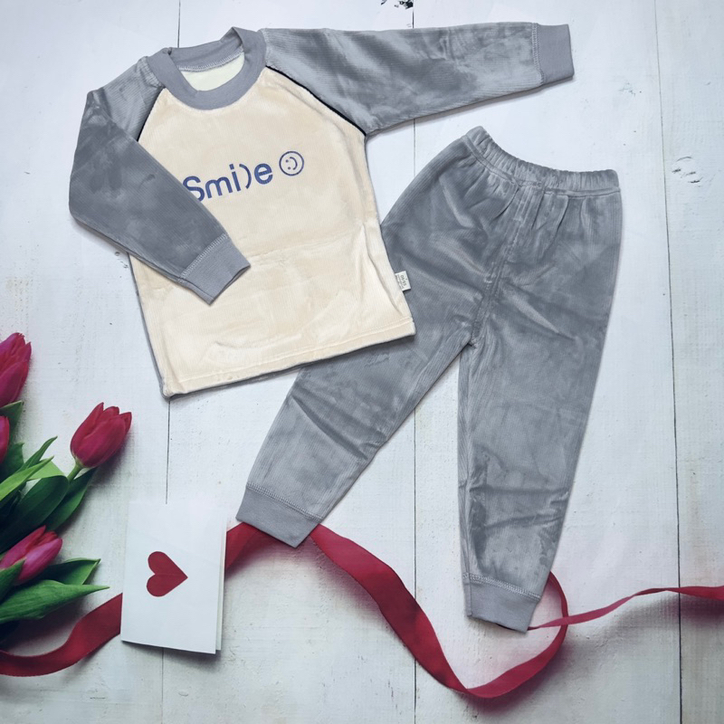 Bộ nhung cho bé trai và bé gái lót lông nhung cao cấp hàng Quảng Châu