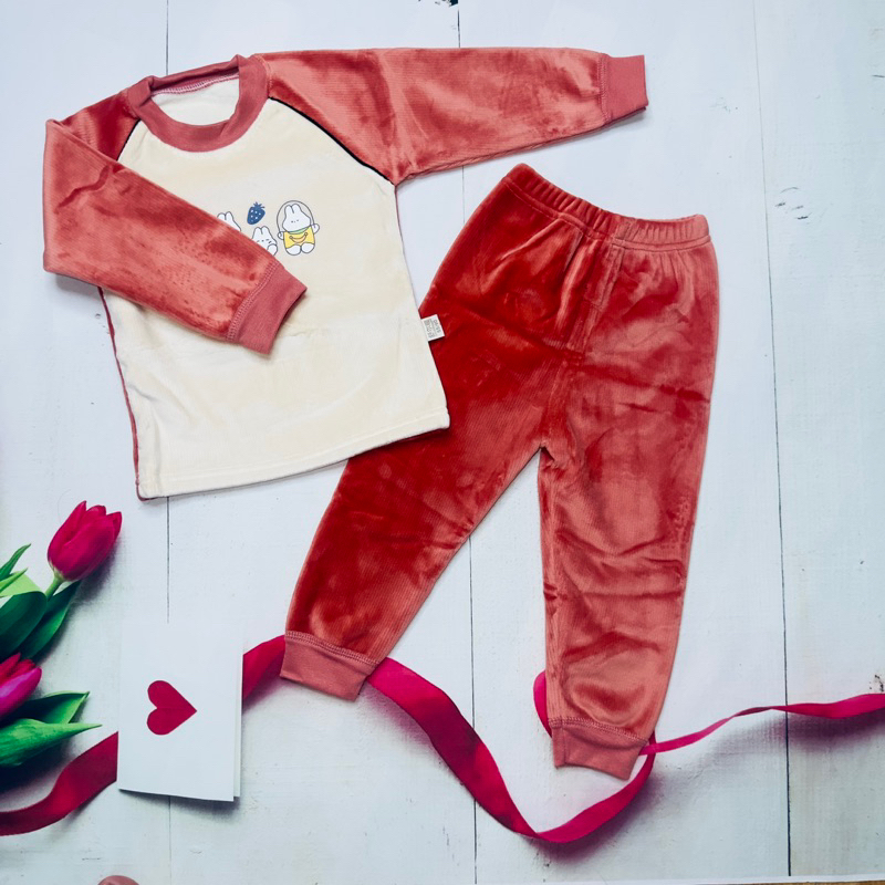 Bộ nhung cho bé trai và bé gái lót lông nhung cao cấp hàng Quảng Châu