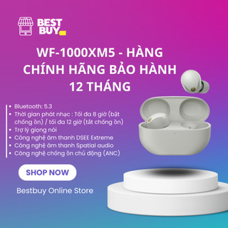 Tai nghe true wireless sony wf 1000xm5 chống ồn chủ động | hàng chính hãng