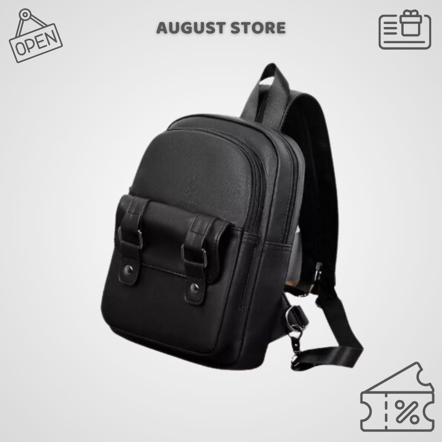 Balo da thời trang chất liệu da PU cao cấp, balo đi học nam nữ, đựng vừa laptop 15.6 inch