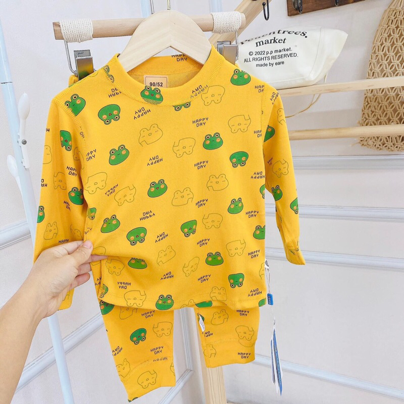 Bộ cotton len, nỉ cho bé trai, bé gái_Hàng QC cao cấp