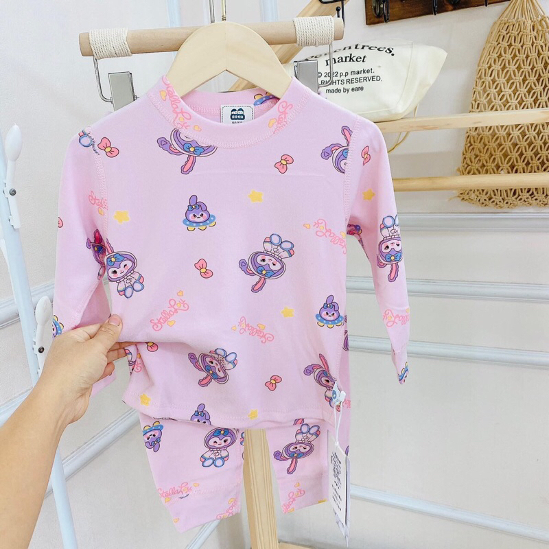 Bộ cotton len, nỉ cho bé trai, bé gái_Hàng QC cao cấp