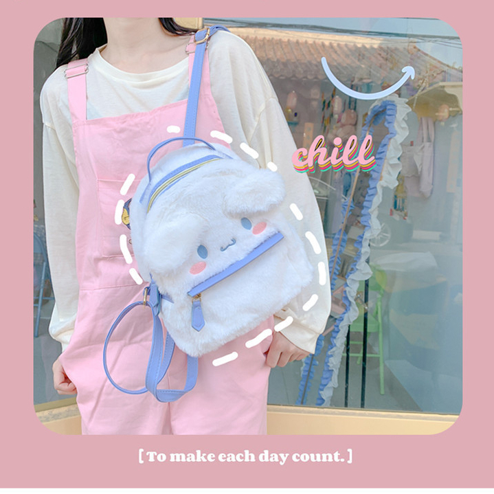 Balo Dây Da Hoạt Hình CINNAMOROLL, THỎ MY MELODY đáng yêu cho bạn nữ