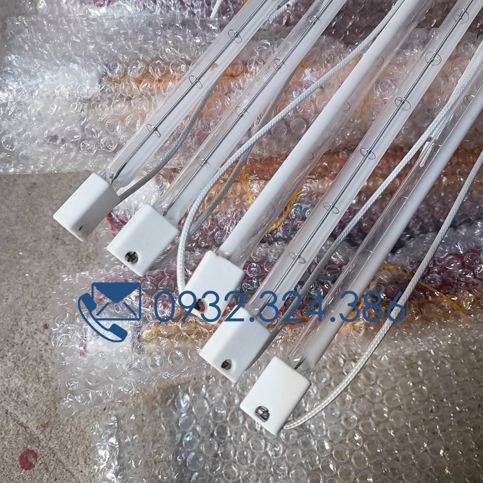 Bóng đèn sấy hồng ngoại dài 35cm và 40cm công suất 1200w phủ kẽm 1/2 bóng