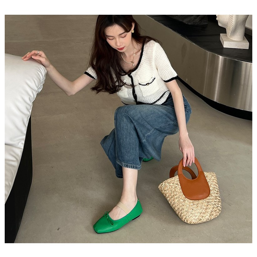 Giày Ballet Mary Jane Nữ Mũi Tròn Thanh Lịch WESTIE STUDIO - A401.GN