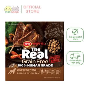 Thức ăn cho chó trưởng thành PET LIKE THE REAL DOG Grain Free Oven-Baked hạt mềm không độn ngũ cốc vị thịt cừu gói 1kg