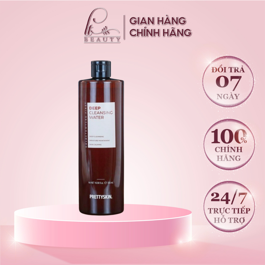 Tẩy Trang Dưỡng Trắng Prettyskin Galactomyces cho da nhạy cảm 500ml
