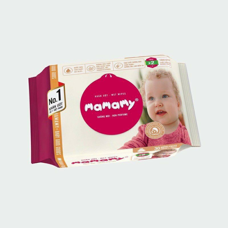 Khăn ướt Mamamy 30 tờ sale