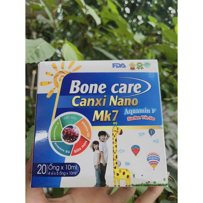 Siro Canxi Nano MK7 cho bé. Bone care CANXI NANO MK7