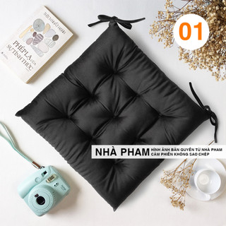 ĐỆM NGỒI BỆT VẢI NHUNG HÌNH 01 (40,45,50cm)