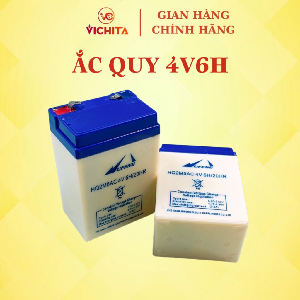 Hàng tốt Pin cân điện tử, Ắc quy 4V6Ah, Bình Ắc quy khô, Pin Zin theo máy chính hãng giá tốt