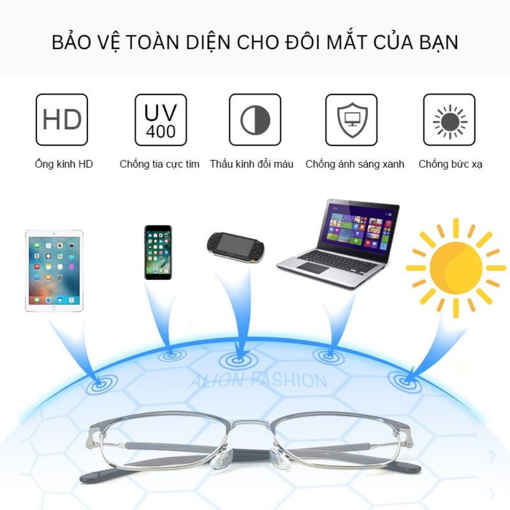 Kính đổi màu nam nữ SANTONY chống tia UV khi ra nắng