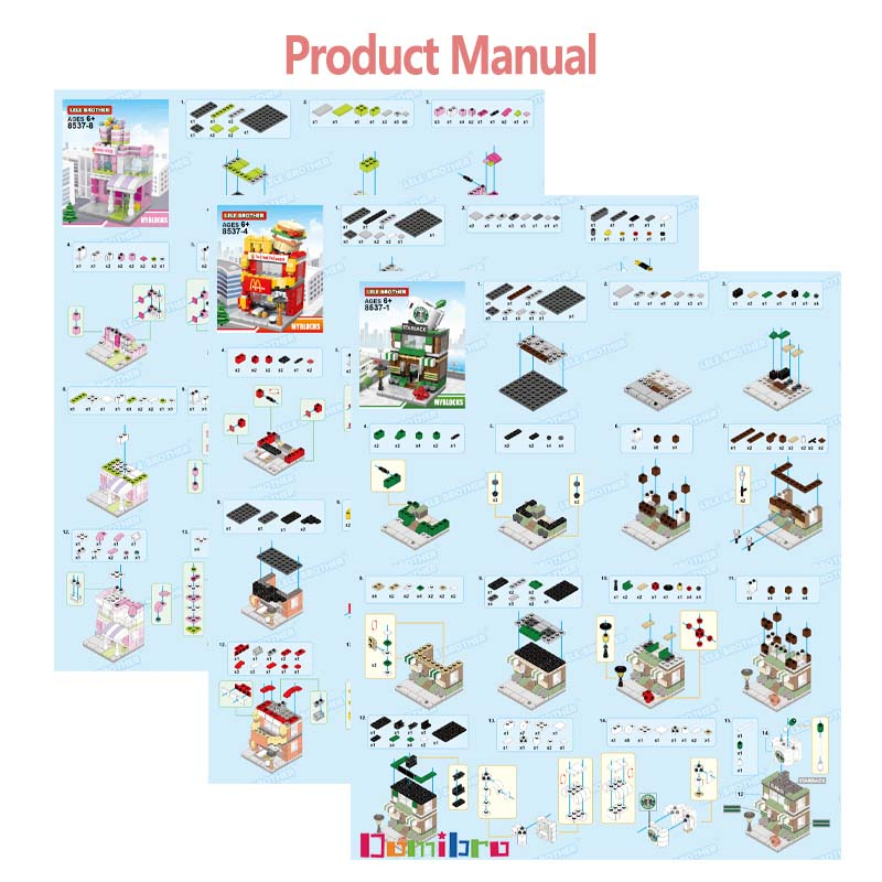 Bộ đồ chơi lắp ráp Lego McDonald's Sáng tạo Cảnh quan thành phố 3D Mô hình trẻ em trai và trẻ em gái