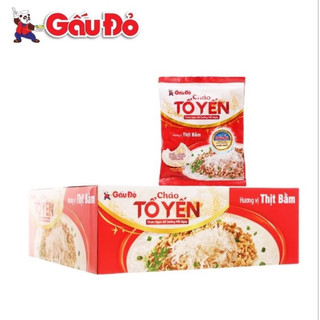 Thùng 30 gói cháo Tổ Yến gấu đỏ
