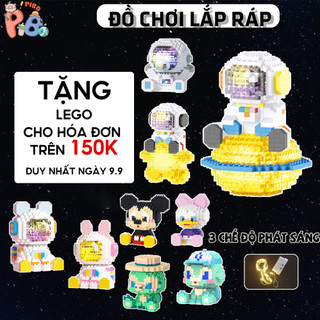 Mô Hình Lắp Ráp Động Vật Hoạt Hình Đáng Yêu Cho Bé - Phi Hành Gia 3 Chế Độ Phát Sáng- PiBo