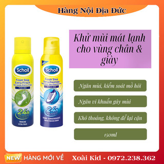 [Hàng nội địa Đức] Xịt khử mùi hôi chân Scholl của Đức mẫu mới nhất