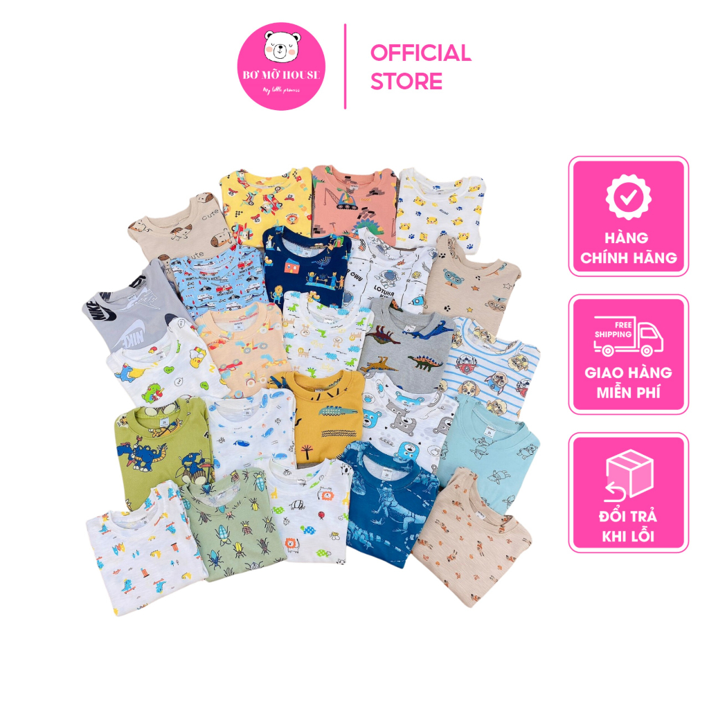 Bộ Cotton Xuất Hàn Siêu Xinh Cho Bé 2-6 Tuổi (8-20kg) BƠ MỠ HOUSE