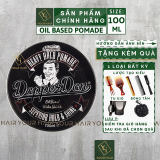 Sáp vuốt tóc Dapper Dan Heavy Hold Pomade - 100ml | Pomade Gốc dầu