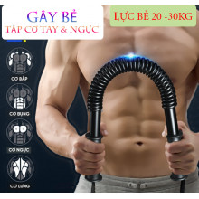 Thanh Gậy Tập Tay Lò Xo Đàn Hồi Cao Cấp Gậy Bẻ Tập Cơ Tay Vai Ngực 20kg 30kg Tập Gym Tập Thể Dục Tại Nhà