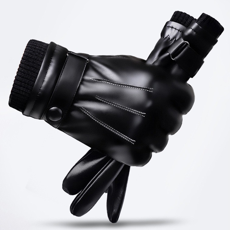 Găng tay nam phượt thủ, chống nước cấp cảm ứng điện thoại lót nỉ lông ấm áp AUKULASIC GTAU89